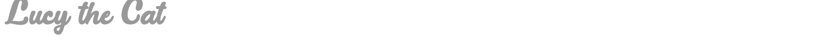 Lucy The Cat font preview
